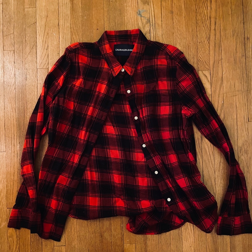 Calvin Klein flannel!